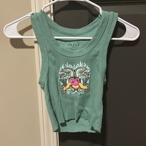 Crop top with snake design. Price is negotiable